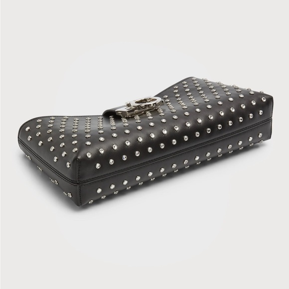 Ferragamo NWT 
Trifolio Gancini Studded
Chain Shoulder Bag - Picture 2 of 8